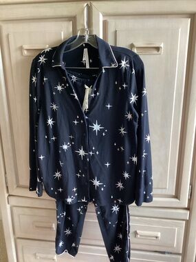 Soma Navy Star-Print women’s pj set